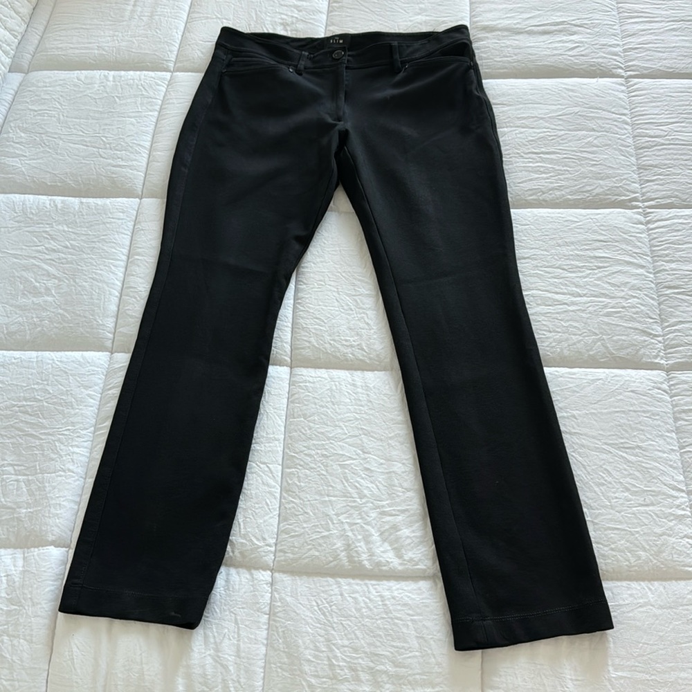 White House Black Market Black Straight Leg Pants